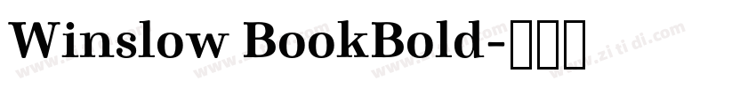 Winslow BookBold字体转换 Winslow BookBold字体转换